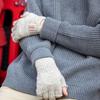 NEWBERRY KNITTING Fingerless Gloves - Oatmeal