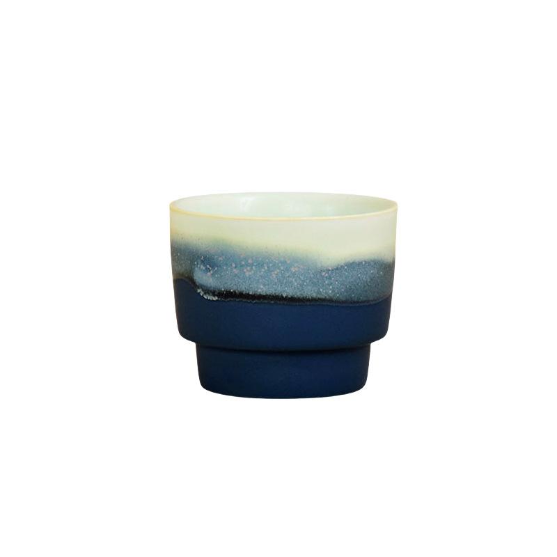 Simple Ceramic Coffee Mug Wide Mouth Latte Cup Handheld Drinking Cup for Home Use
