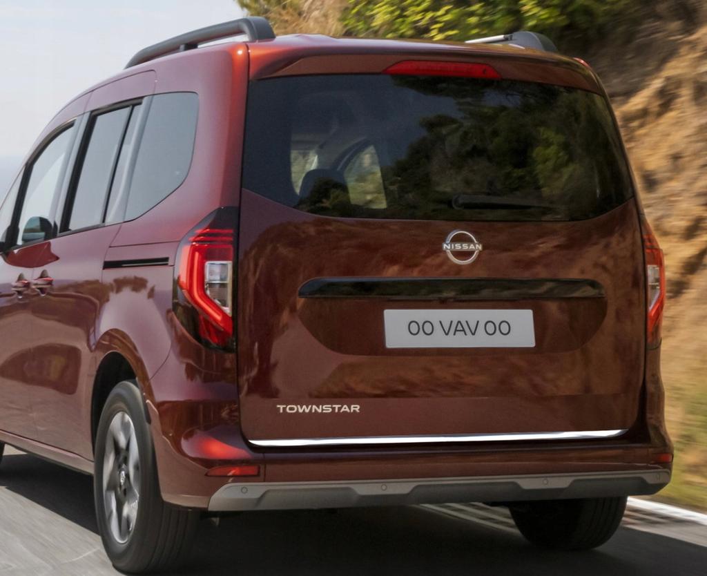 Nissan Townstar - Chrome Trunk Trim - Tailgate Accent - Premium Car Rear Detail - Shine Enhancer . .