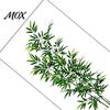 Removable PVC Leaf Decals Green Plant Wall Stickers, Tropical Monstera Areca Palm Decals, Waterproof Bathroom Window Privacy Clings Art for