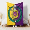 1pc Blanket Omega Psi Phi Print Design, Lightweight Blanket for Sofa, Bed- Soft &Warm, Gift for All Seasons like Christmas, Halloween