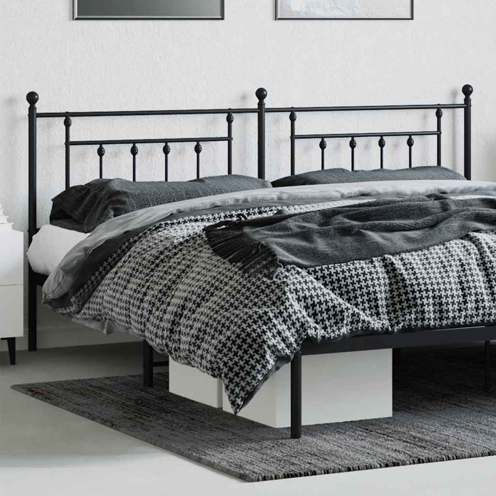 Replacement Headboard Metal Black 200 cm