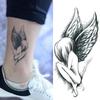 Tattoo Stickers Girl Angel Wings Tattoo Sticker Waterproof Disposable Temporary Arm Ankle Arm Body Art