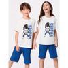 Детский унисекс хлопковый комплект для отдыха с короткими рукавами, шорты Dragon Ball Daima