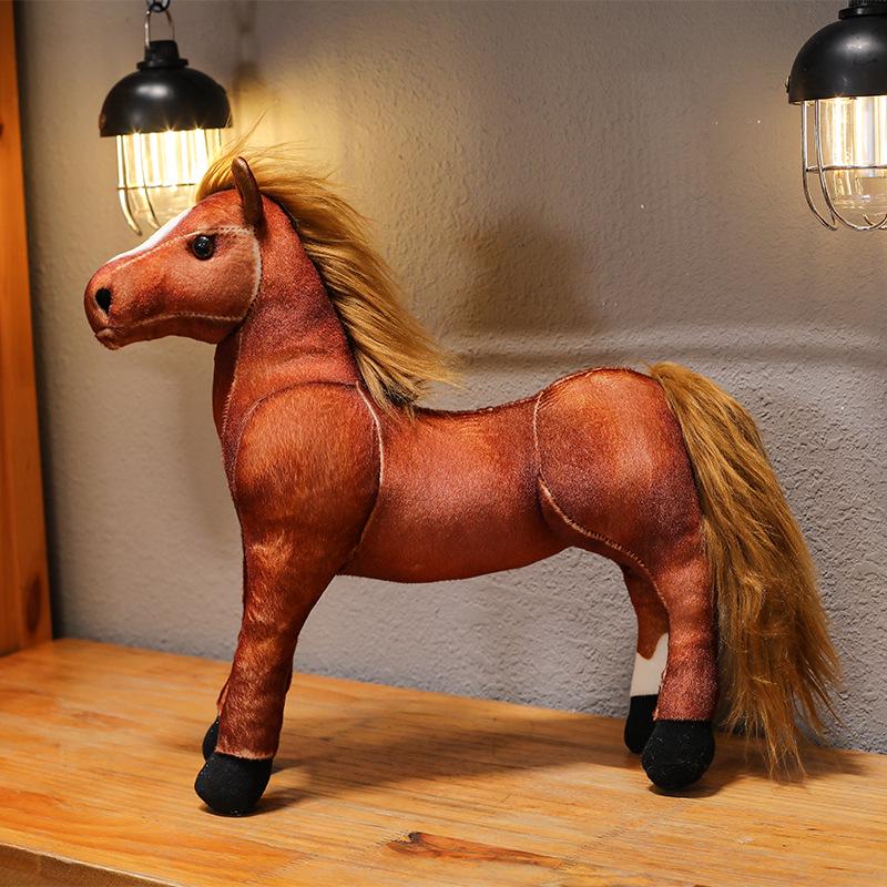 Милая плюшевая кукла-пони - Имитация лошади, покрытой кровью и потом, Подарок на день рождения для девочек