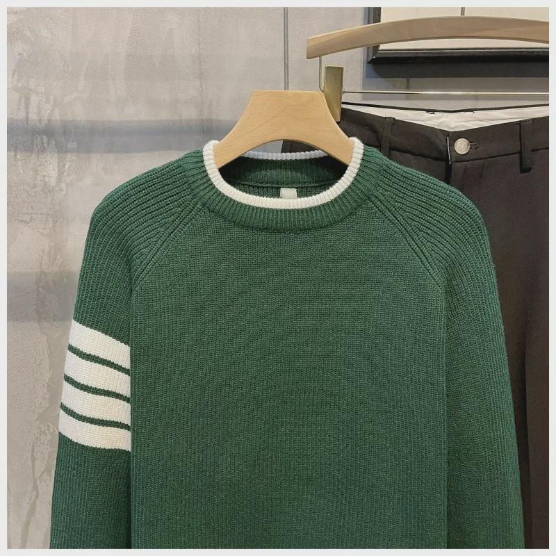 Мужской модный зимний свитер: Универсальный, облегающий, стильный и красивый дизайн для подростков