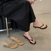 Fashion SUOJIALUN 2025 Summer New Brand Women Slipper Fashion Narrow Band Ladies Casual Slides Outdoor Dress Flat Heel Vacation Sandal