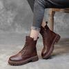 2025 New Luxury Women's Boots British Style Retro Versatile Casual Short Boots Exquisite Fashion Thick Soled Women's Shoes