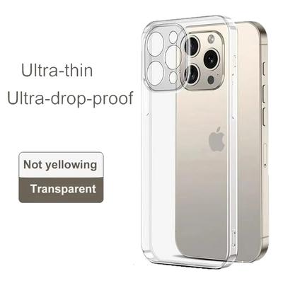 Для iPhone 16 Pro Max 15 14 13 12 11 Pro Max Прозрачный Ударопрочный Чехол Прозрачный iphone 13 12 Mini X XR XS 7 8 16 Plus Черная Крышка