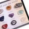 12Pcs/Box Chakra Stones Natural Stone Reiki Healing  Gemstones Agate