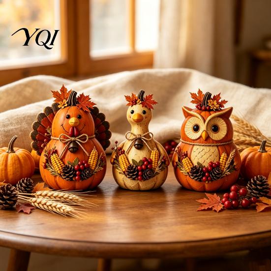 Thanksgiving Tiered Tray Decorations 3PCS Rustic Autumn Harvest Wooden Ornaments, Animal Designs Retro Table Decor Distressed Farmhouse Crafts,