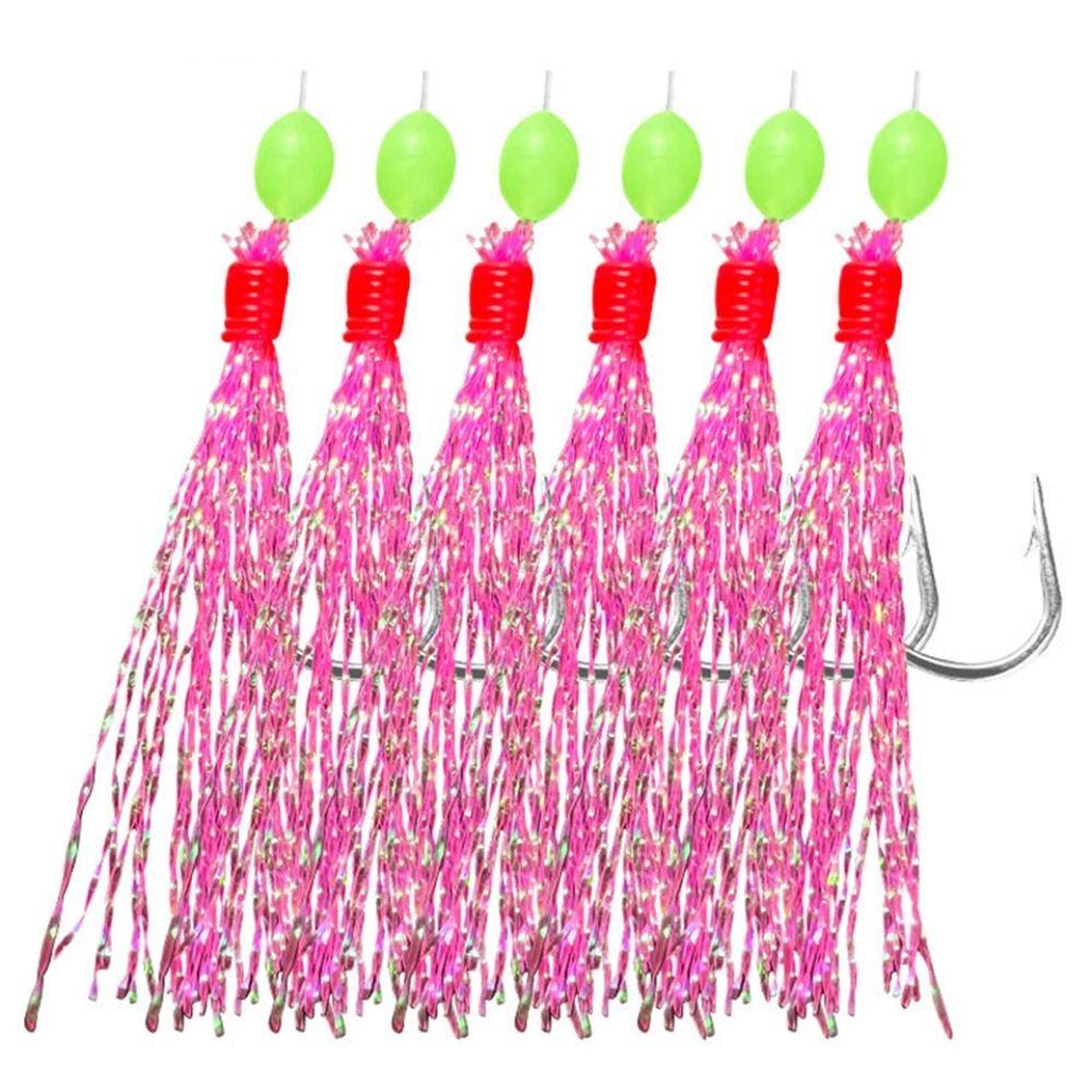 Feathers Sea Fishing Tackle Treble Fishing Lures Freshwater Fishing Rigs Fishing Sabiki Rigs