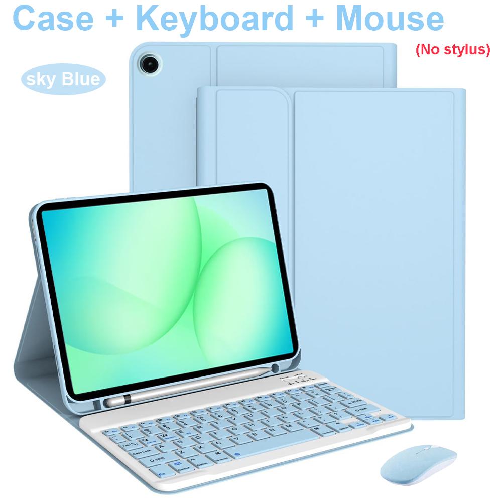 Case for Samsung Galaxy Tab A11 Plus 11 Inch, Detachable Bluetooth Keyboard Cover for Samsung Tab A11+ SM-X230/235/236B/310/315