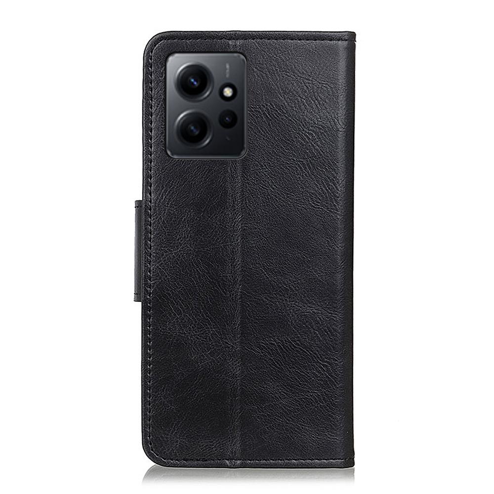 For Xiaomi Redmi Note 12 4G Crazy Horse Texture Phone Leather Case Anti-drop Stand Wallet Cover