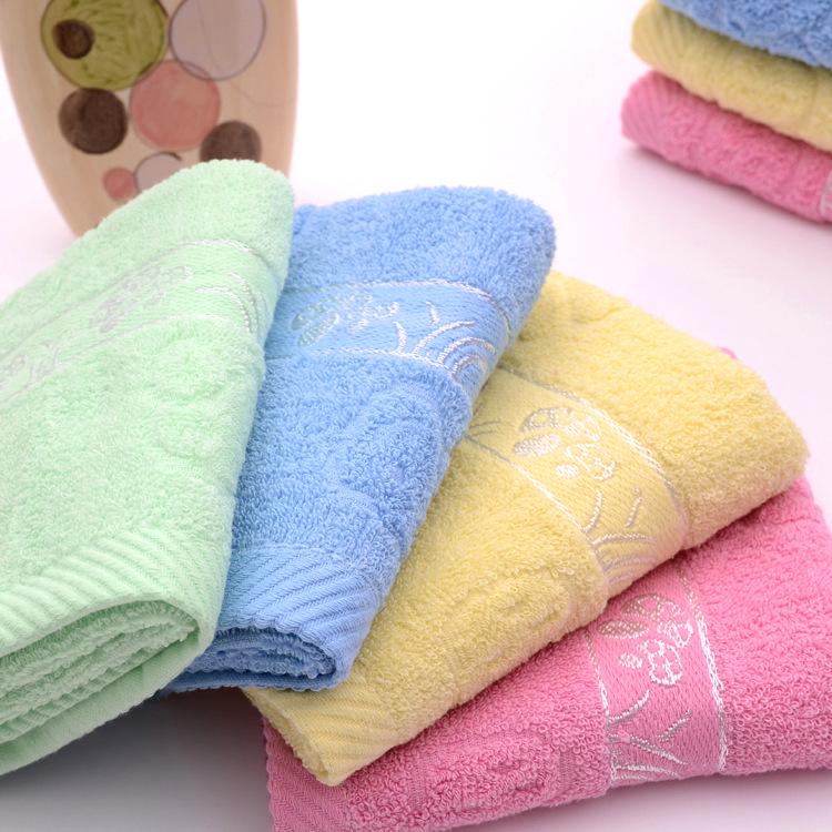Thickened Pure Cotton Absorbent Towel for Daily & Sports Use; Custom Logo Embroidery Available
