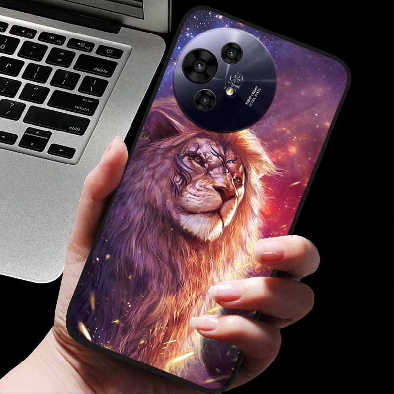 Для TCL 50 Pro NxtPaper / 50 NxtPaper Чехол Модный Животный Защитный Силиконовый Задний Чехол Чехлы Для 50 Pro NxtPaper 5G Телефона Capa