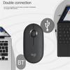Беспроводная мышь Logitech Pebble M350, Bluetooth-совместимая, 5,2 + 2,4G, двухрежимный бесшумный USB-приемник
