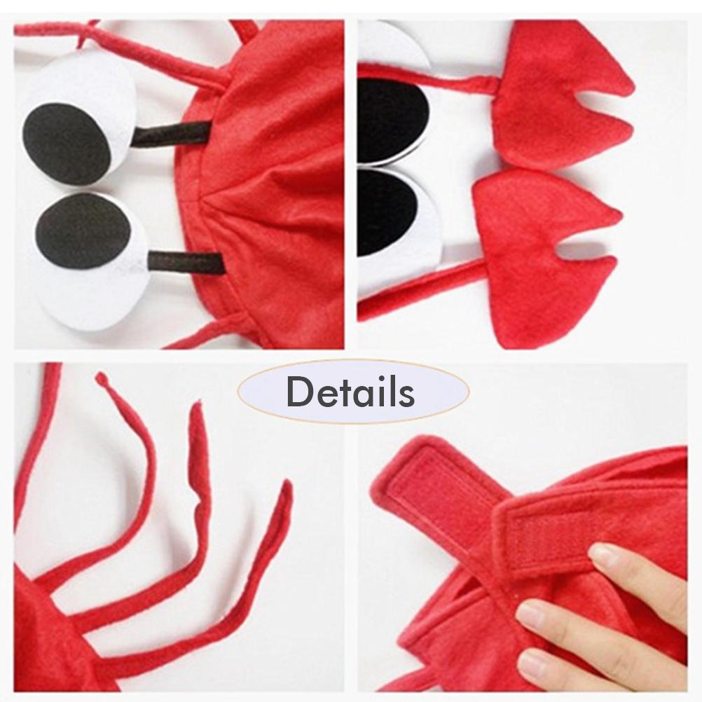 Crab Costume Hat Party Costume Fancy Hat Seafood Halloween Masquerade Cosplay Accessories Props