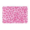 Pink Leopard Print Non-slip Doormat Floor Mat Antiwear Carpet Rug for Kitchen Entrance Home Bathroom Living room Footpad Mat