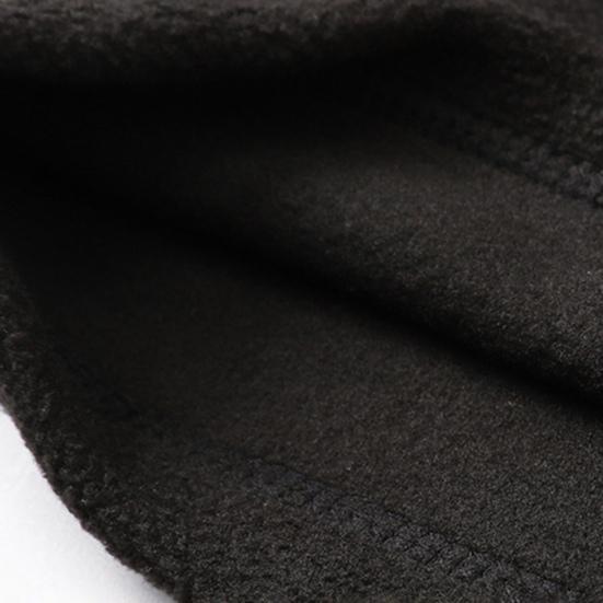 2Pcs/Set Winter Hat Scarf Set Solid Color Polar Fleece Thickened Riding Hat Adjustable Drawstring Neckerchief Set