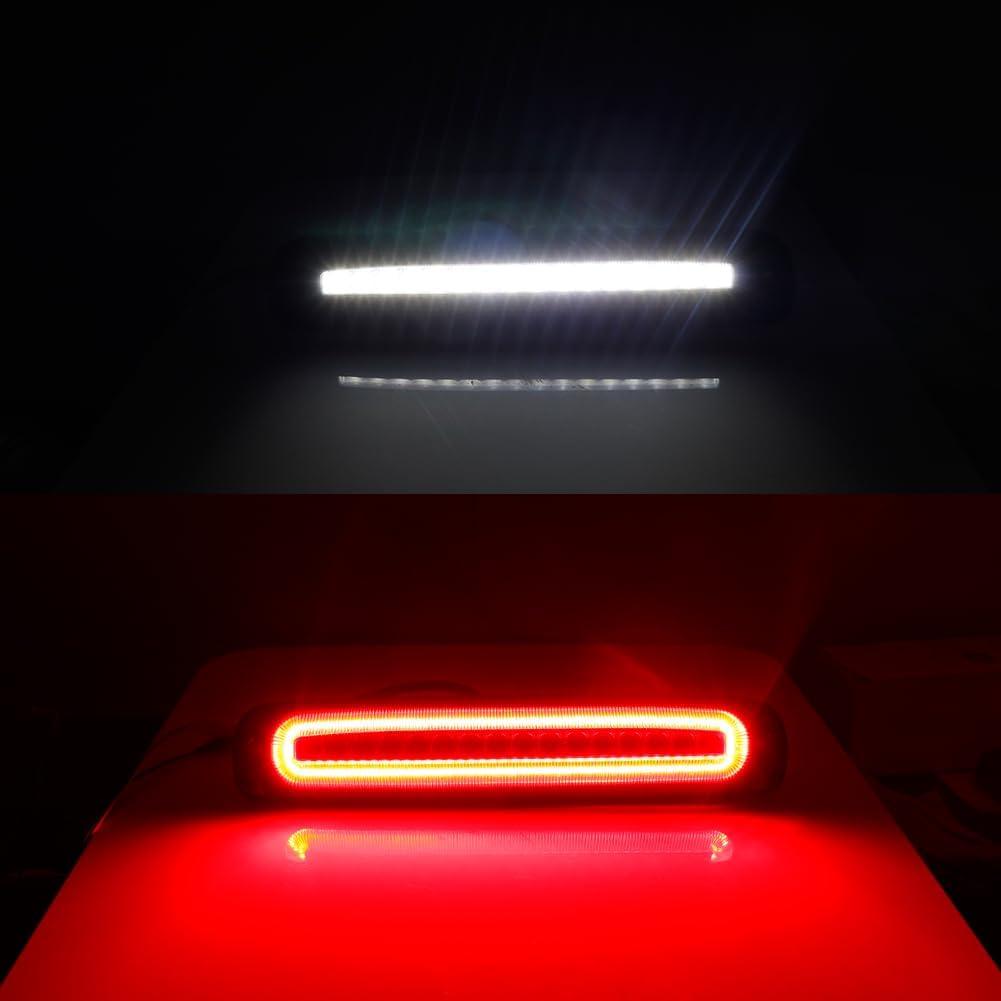 GTINTHEBOX Red Lens High Mount LED Third Brake Light Rear Cargo Lamp Stop light Compatible with 1999-2007 Chevy Silverado GMC Sierra 1500 2500 3500