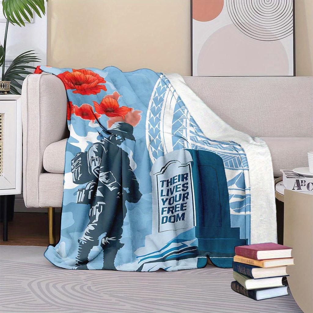 Artistic Life Freedom Pattern Blanket for Sofa Bed Travel Camping Living Room Office Conditioning Blanket for All Seasons Gifts