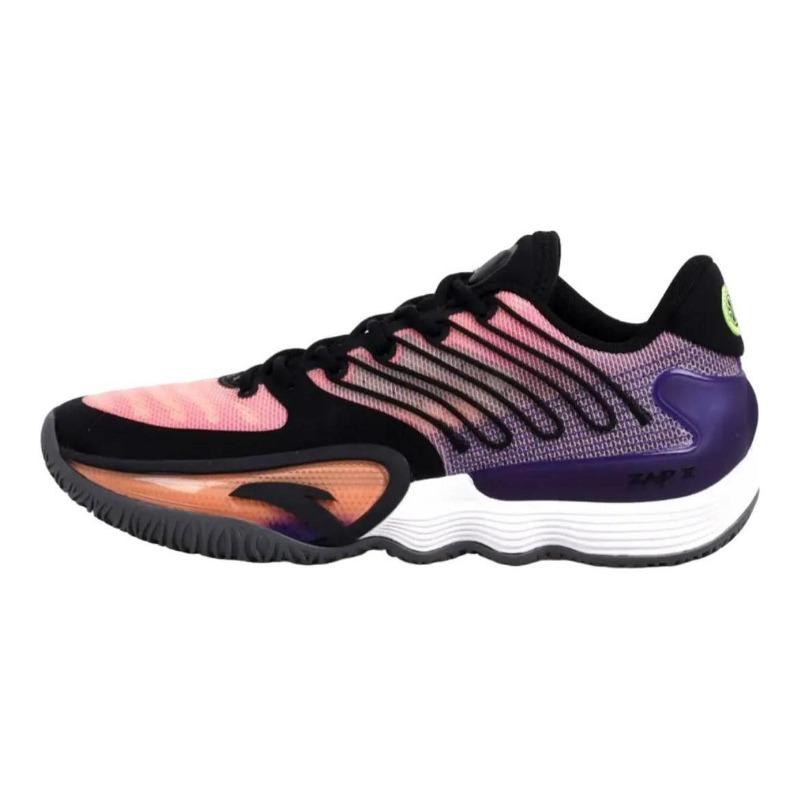 Anta Shunxi 2 men low-top overseas version basketball shoes orange black purple cushioned durable 8125A1107-5