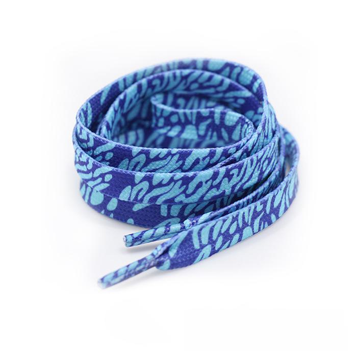 8 мм радужные градиентные цветные шнурки для белой плоской обуви, персонализированная печать