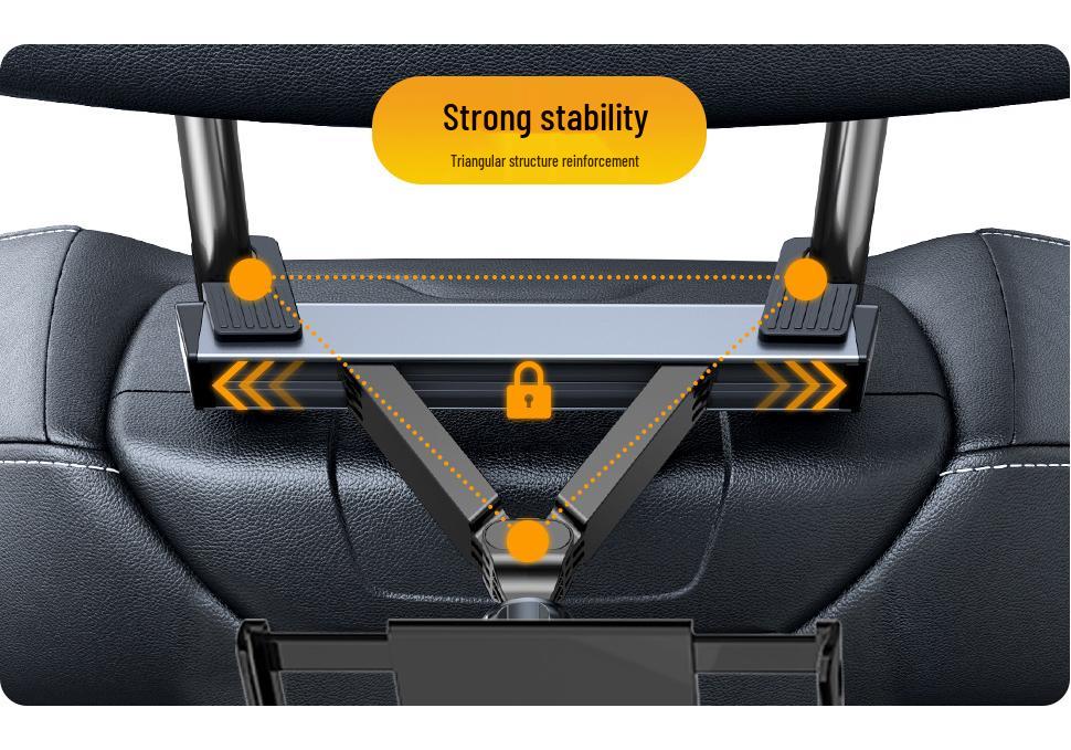 2023 Car Mount: Rear Seat Headrest Holder for Phones & Tablets