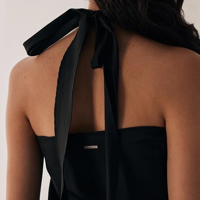 Layered Scarf Wrap [ Black ]