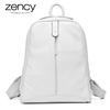 Zency 100% Soft Genuine Leather Fashion Women Backpack Casual Travel Bag Preppy Style Girl's Schoolbag Notebook Laptop Knapsack