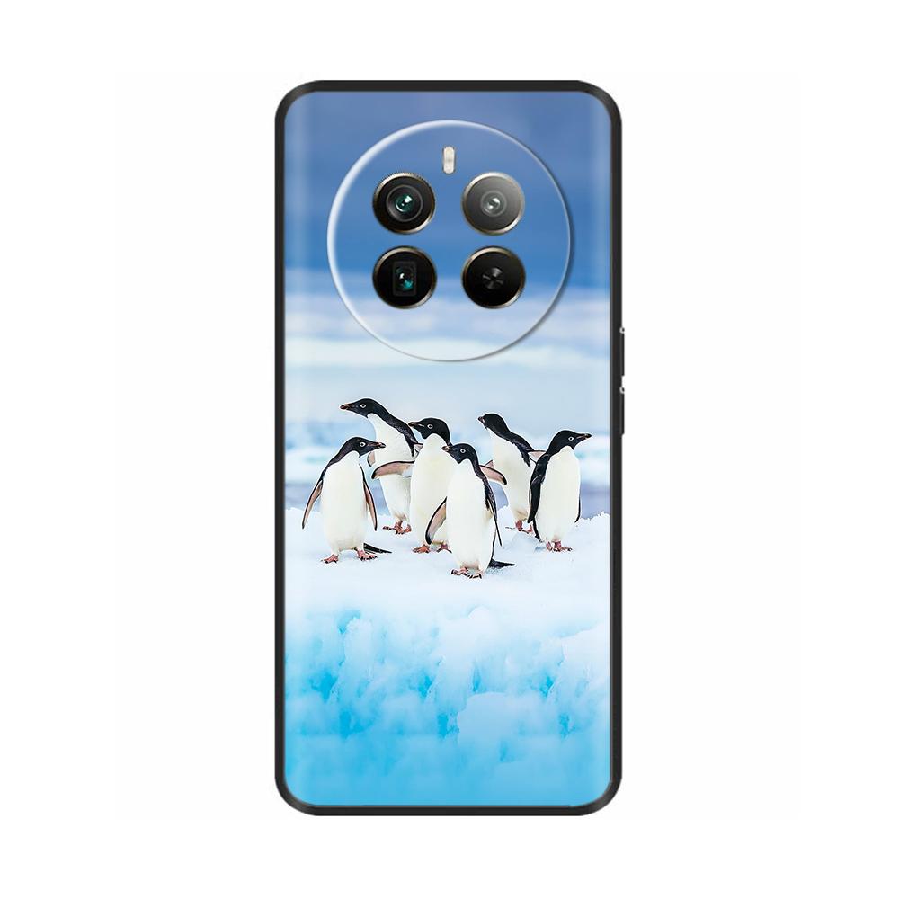 Силиконовый чехол для телефона Realme 12 Pro Plus Мягкая черная задняя крышка для Realme 12 Pro + Realme12 Funda Защитный чехол Coque