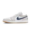 Jordan Air Jordan 1 Амортизация Нескользящая Низкие Винтажные Баскетбольные Кроссовки Унисекс Белый Серый 553558-146(Команда676- )
