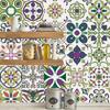 10/15/20cm Colorful Strip Tiles Wall Sticker Bathroom Kitchen Table Home Decor Wallpaper Peel & Stick Waist Line Art Mural