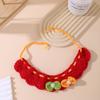 Popular Cute Pet Handmade DIY Knitted Cat Collar Decorative Saliva Towel Fashionable Versatile Scarf Small Dog