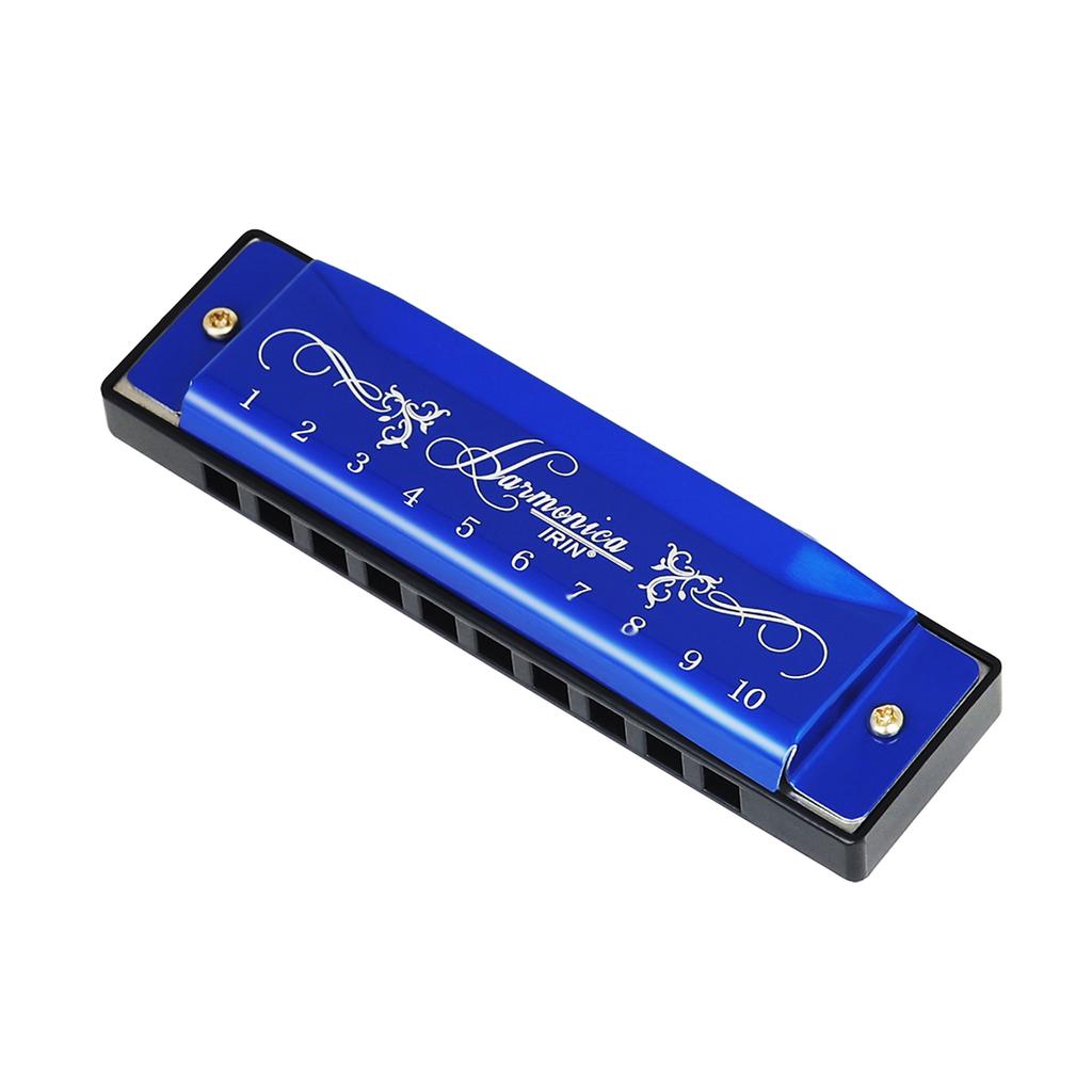 10 Holes 20 Notes Key Of C Harmonica Colorful Metal Shell With Packing Box Educational Toy Orff Children Musical Gifts Beginner