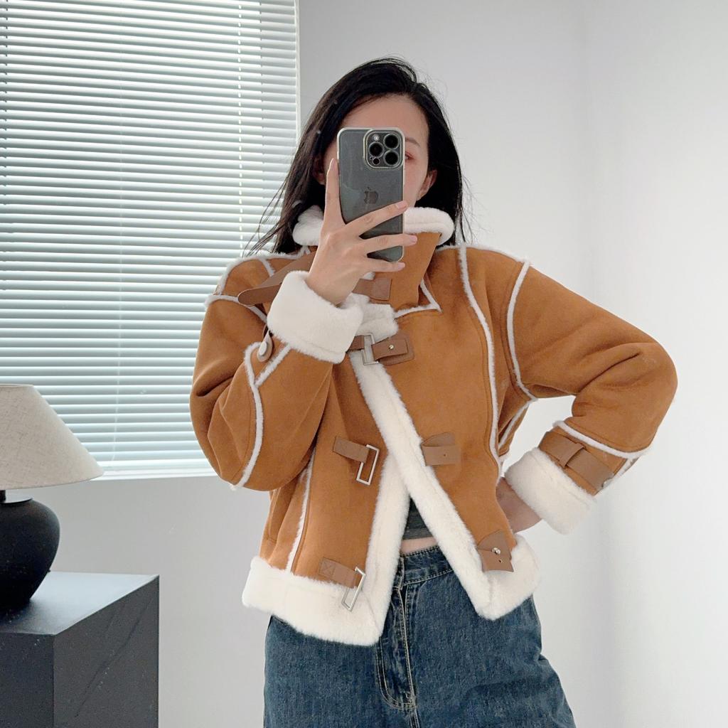 Fur Integrated Eco-friendly Fur Jacket Women's Winter Fur Top