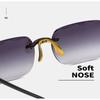 UV400 Gradient Sunglasses Vintage Frameless Sun Glasses Vintage Rimless Sunglasses  for Summer