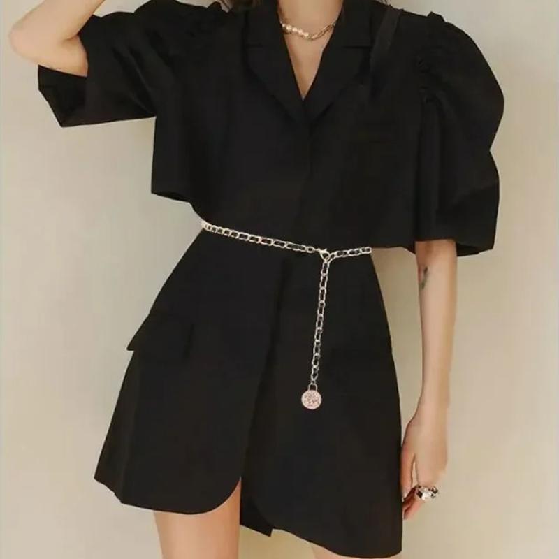 Ladies' Thin Waistband Dress Skirt Chain Belt Luxury Dinner Party Metal Woman Chain Gold Silver Waist Chain Jeans Design New