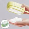 1 шт. Ролик-щетка для стирки Многоцелевой органайзер Ручной бытовой Поролоновый ролик Мягкая щетина Ручная щетка для стирки