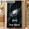 Beach TowelPhiladelphia Eagles Custom Name Text Personalized Soft Towel for Beach Pool Indoor Home Decor Gift