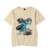 Ladies' Loose Casual Fun Moo Deng Bouncing Pig Print Pure Cotton Short Sleeved Top T-Shirts Women’s