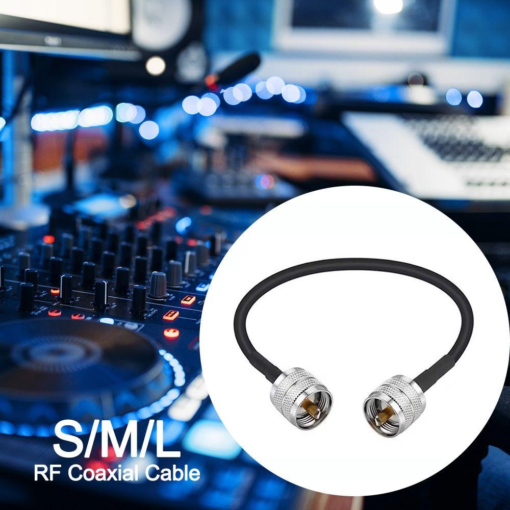 30cm/50cm/1m UHF Male to Male Connector Brass Copper RF Coaxial Pigtail Jumper Adapter