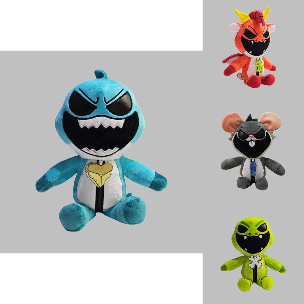 Кошмарные зверюшки Очаровательная плюшевая игрушка «Черная овечка» Мягкая и приятная на ощупь 25 см Фигурка животного