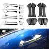 Upgrade For Honda Accord 8th 2008 2009 2010 2011 2012 Chrome/Carbon Car Door Handle Cover Auto Catch Cap Stickers