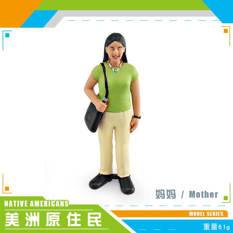 Набор реалистичных фигурок членов семьи, включая дедушку, бабушку, папу, маму и детей, для коллекционирования и демонстрации