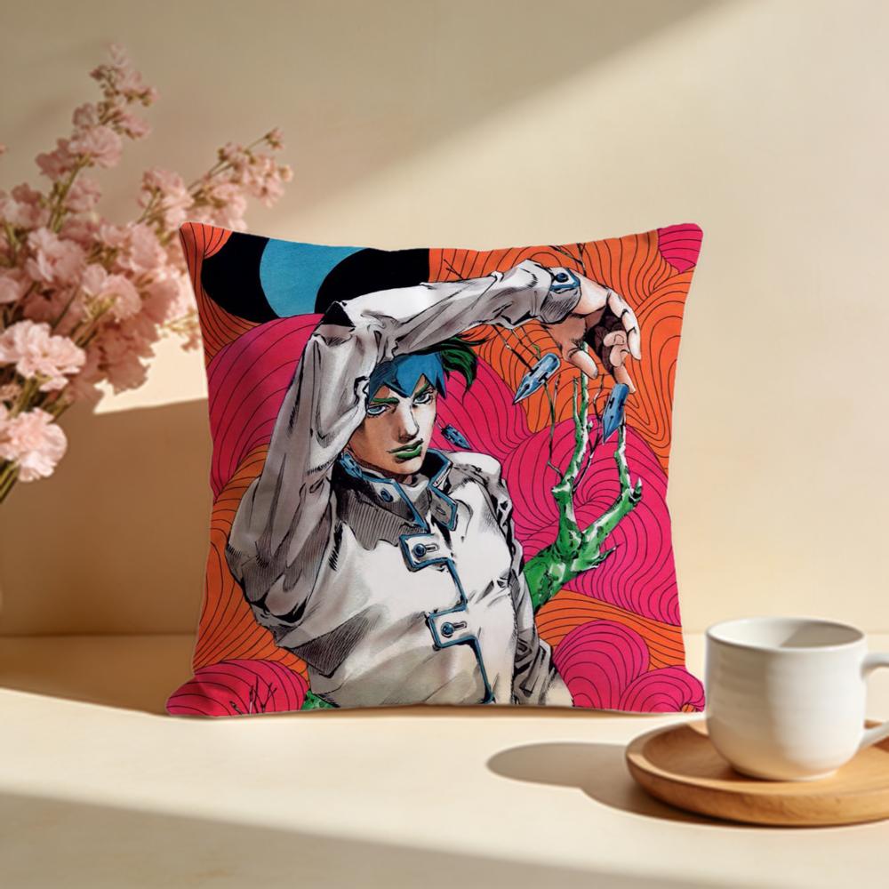 Горячая Наволочка JJoJos Bizarre Adventure Стильная Моющаяся Наволочка Идеально для Дивана Спальни Украшения Автомобиля
