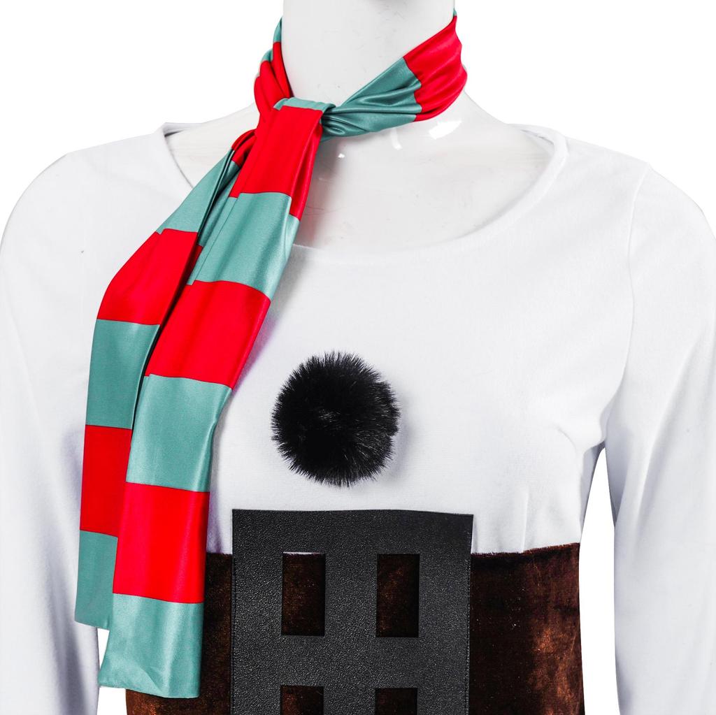 Adult Snowman Costume for Couples - Christmas Cosplay & Party Outfit