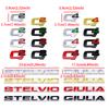 RZUD8 3D Metal Q2 Q4 Letter Badge Rear Giulia Stelvio Trunk Emblem Car Stickers For Alfa Romeo Giulia Stelvio Car Styling Accessories
