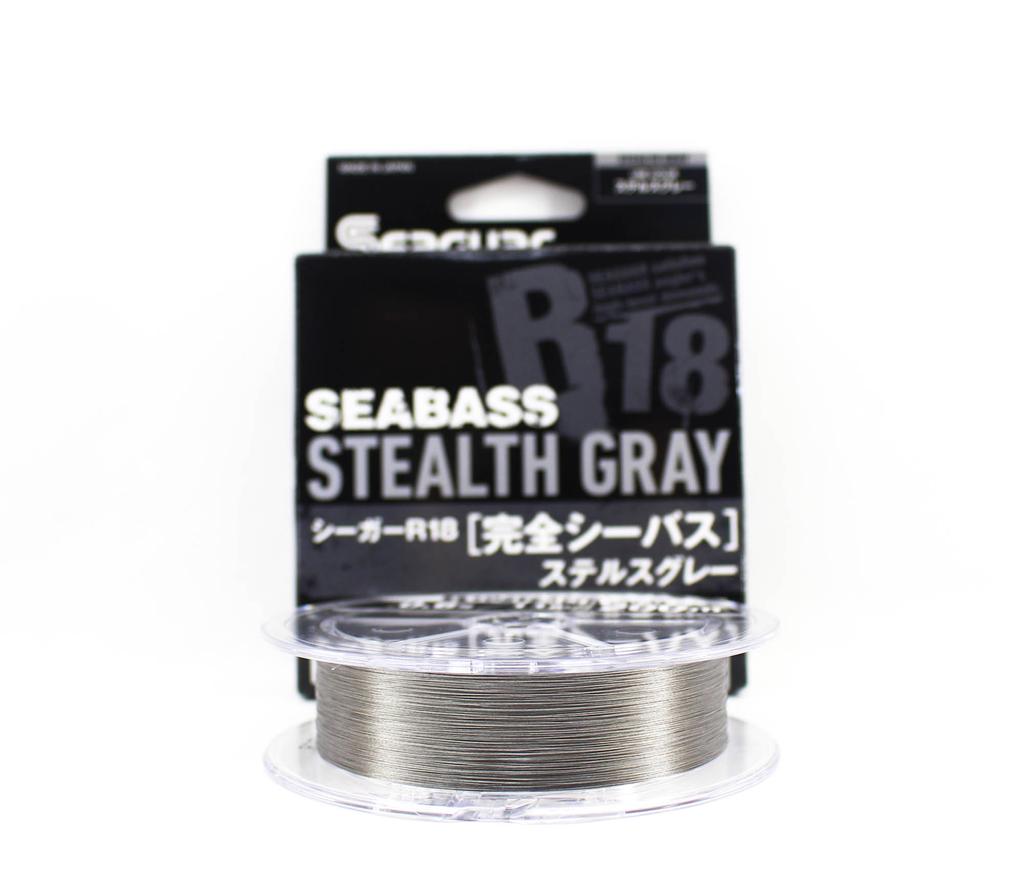 Seaguar Леска PE R18 Seabass 200м Размер 0.6 11lb Stealth Серый (8283)